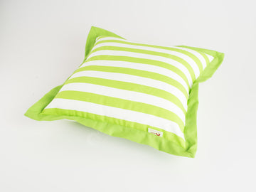 Flange Cushion - Thick Stripe Green