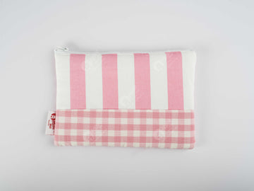 Pouch - Gingham Check Pink