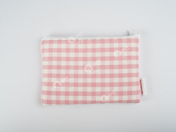 Pouch - Gingham Check Pink