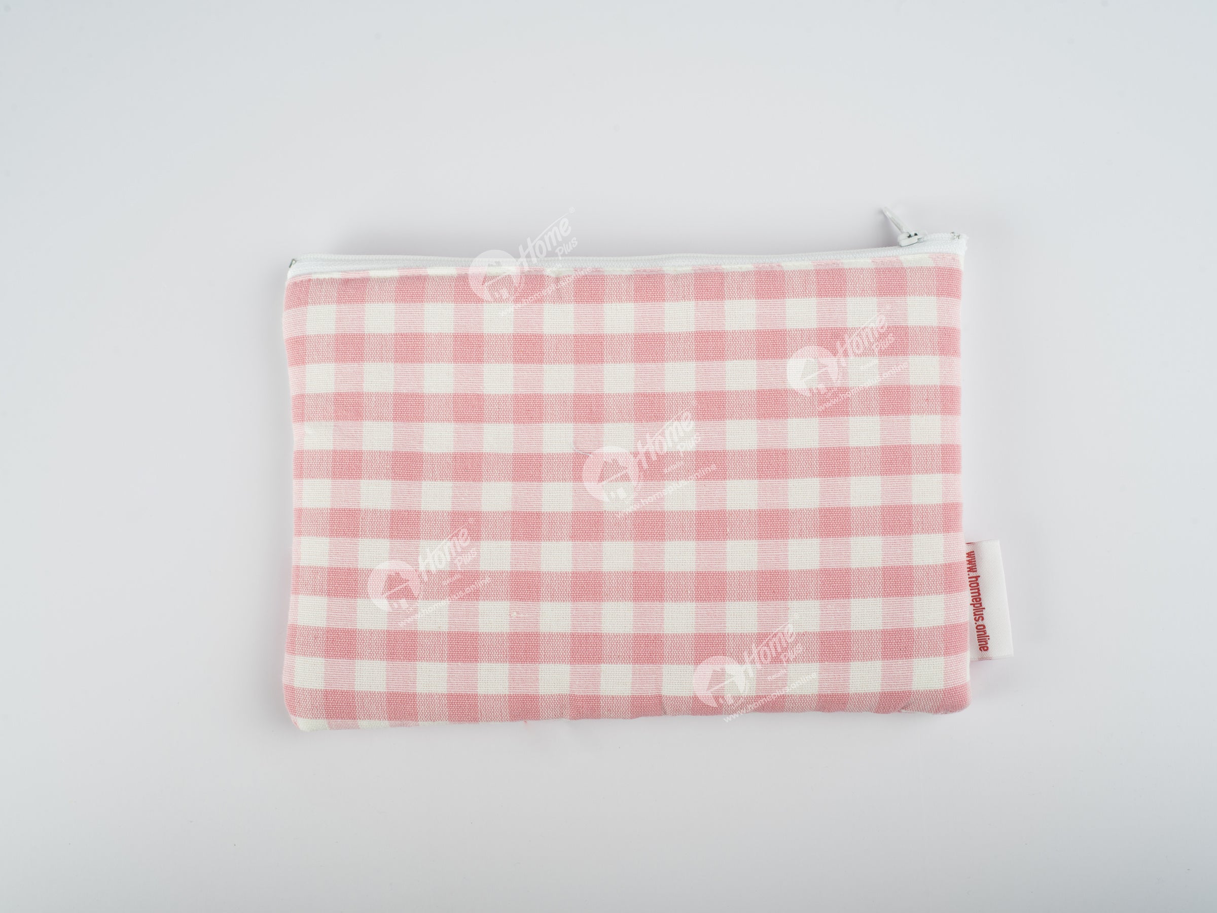 Pouch - Gingham Check Pink
