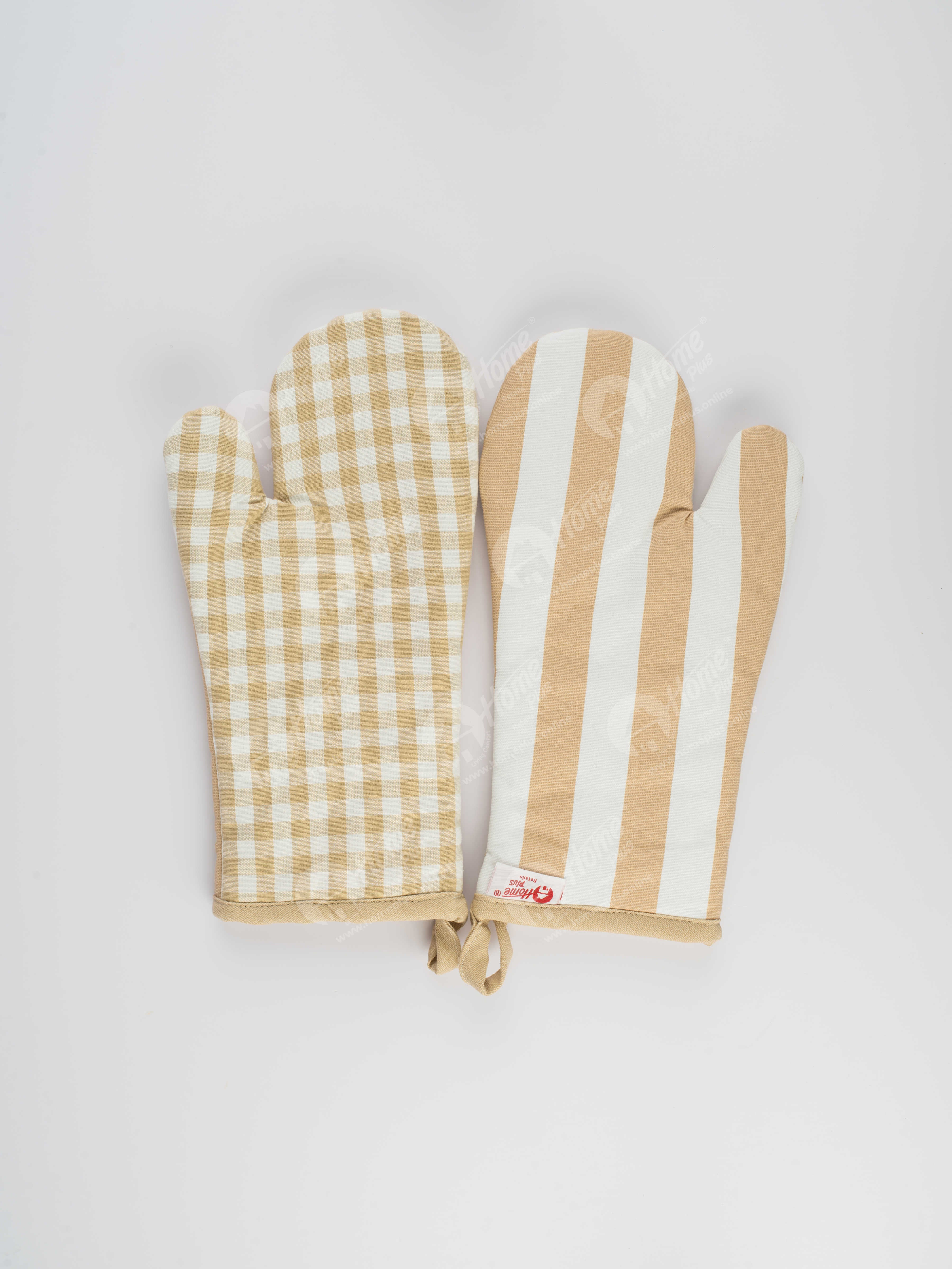 Glove - Gingham Check Beige