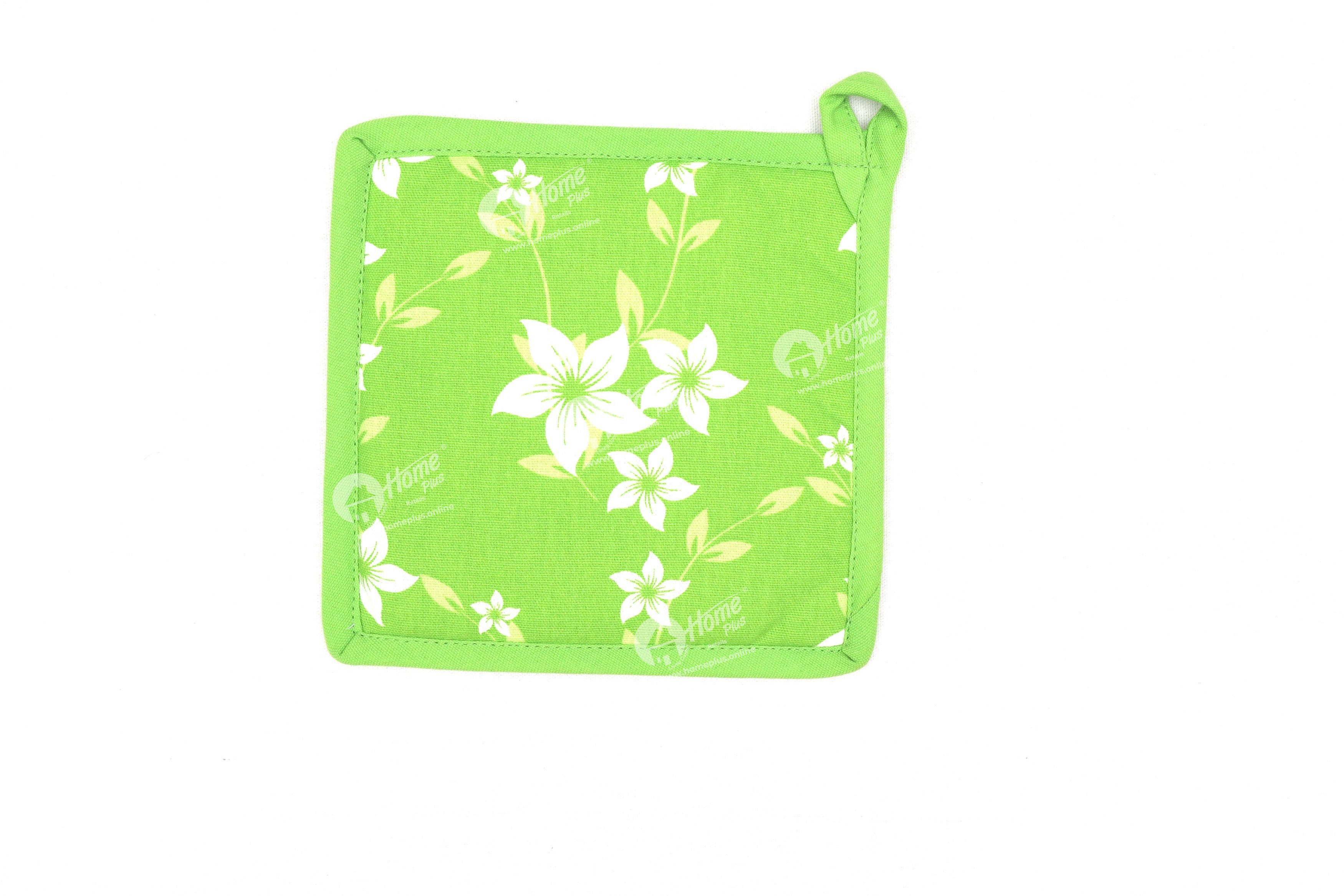 Pot Holder - Wind flower Green