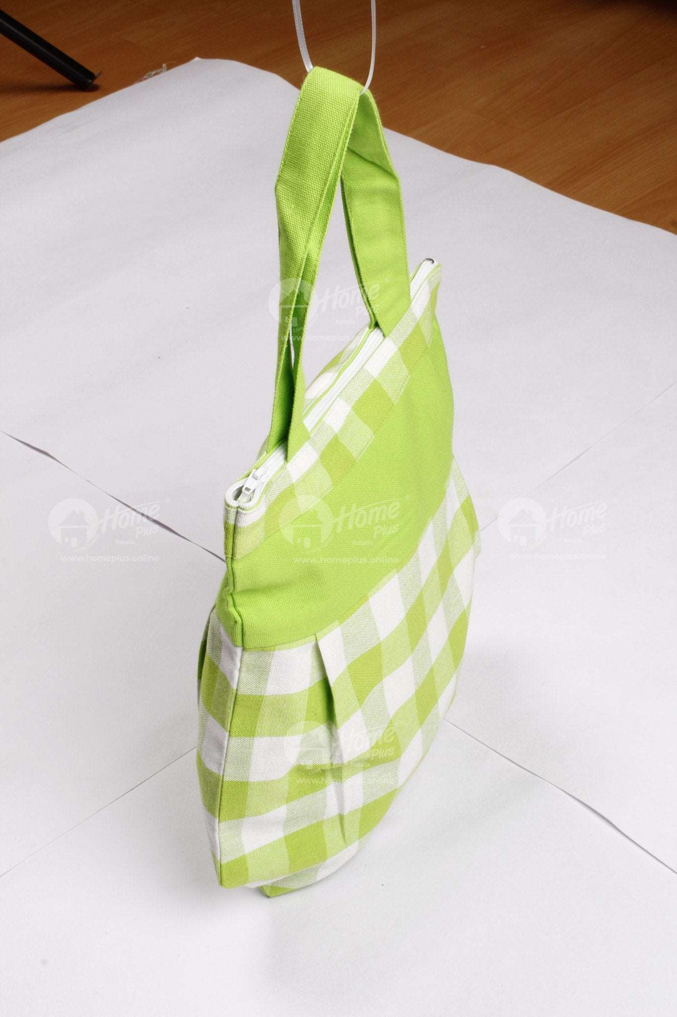 Fancy bag - Block Check Green