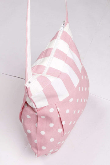 Fancy Bag Long Handle - Polka Dot Pink