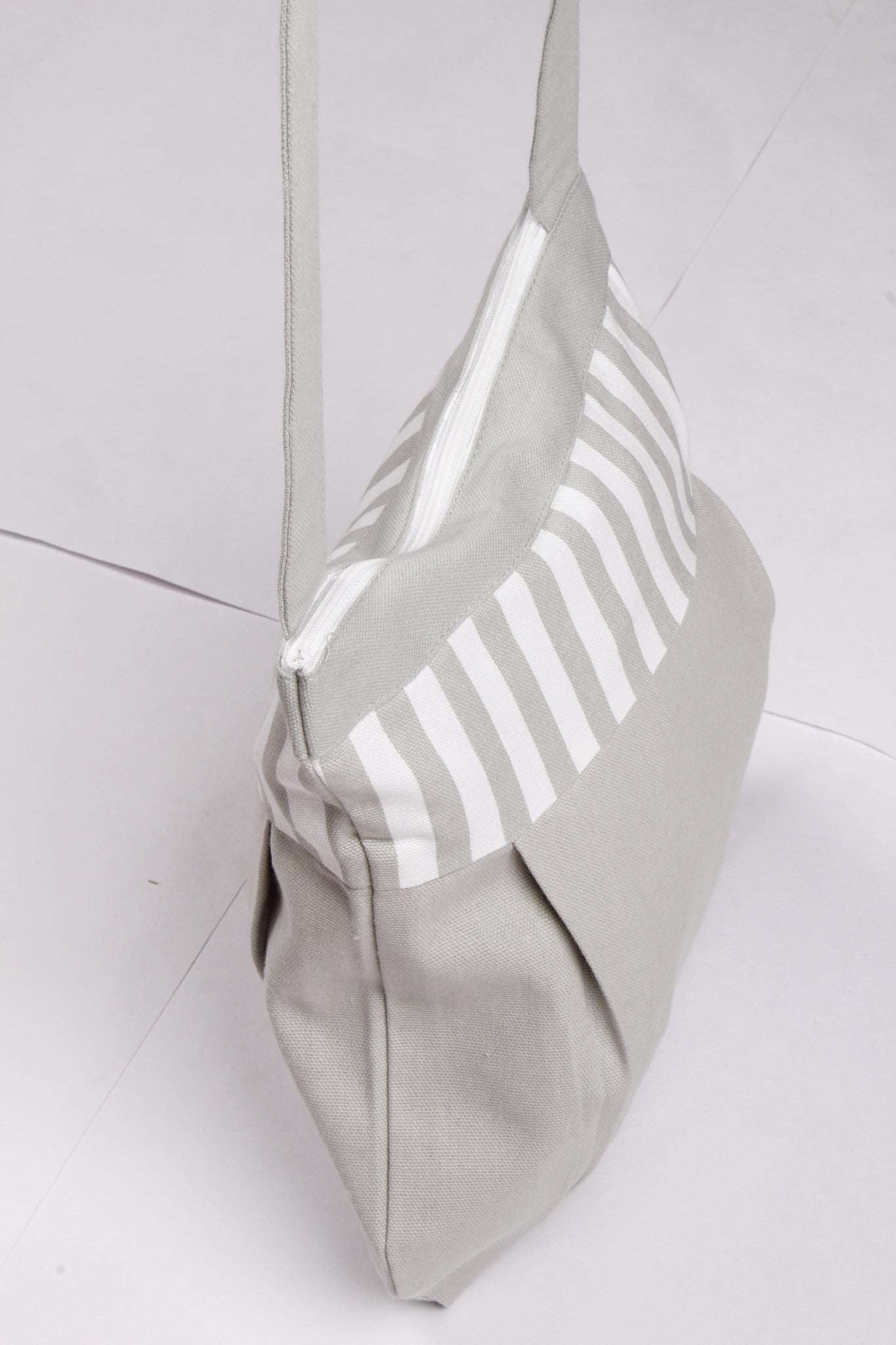 Fancy Bag Long Handle - Solid Grey