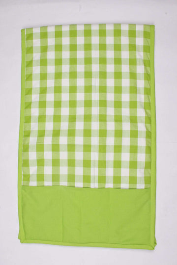 Fridge Cover - Block Check Green