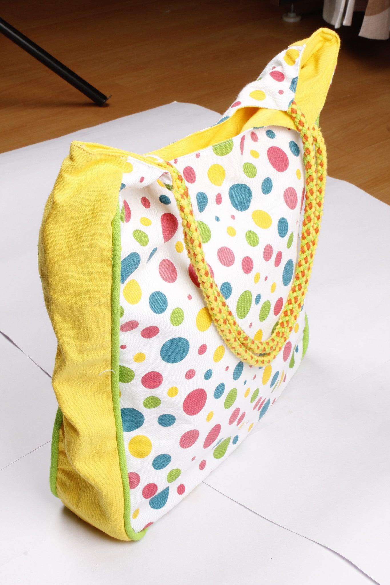 Handbag Large - Solid/Multi Polka