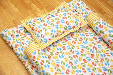 Baby Bedding Set Baby foot Print Multi Color