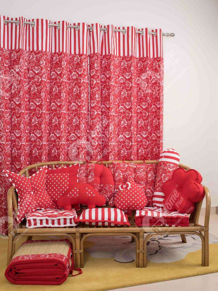 Curtains - Viva Red
