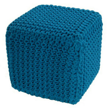 Knitted Cube Blue