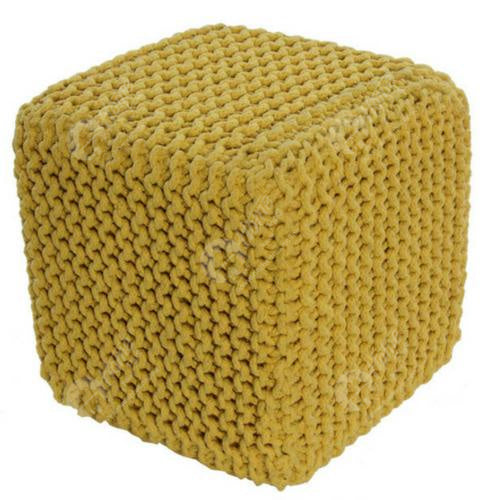 Knitted Cube Yellow