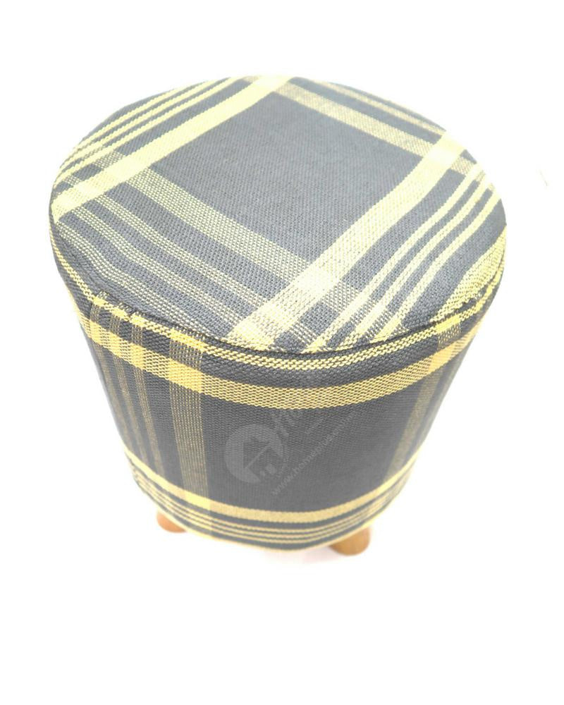 Wooden Stool - Check 32x32Cm