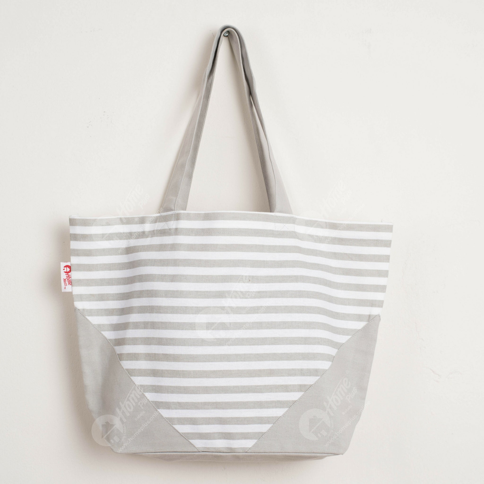 Shopping Bag - Thin stripe Grey
